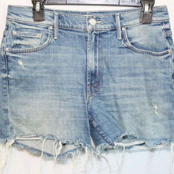 Mother Sinner Fray Play Dirty Jean Shorts H11463 - Picture 2 of 12